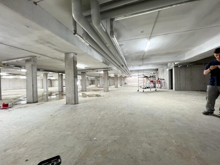Installation während der Bauphase