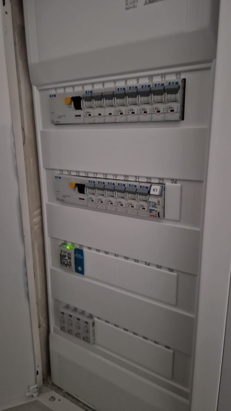 Installierte Elektroverteilung